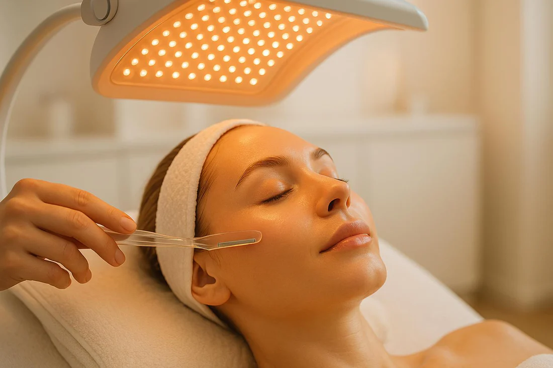 Professional facial treatment at GLOW FACIAL BAR